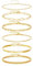 Ticome 6 Pcs Bracelet for Women Gold Stainless Steel Stacking Bracelets, Rope Cuban Figaro Link Charm Bracelet Adjustable Bracelet Stack Versatile Style Metal Bracelet Set for Women(Gold)