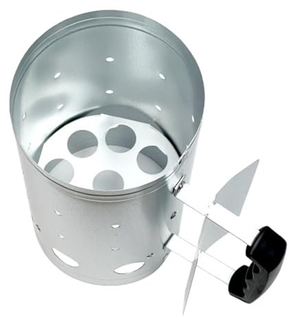 FmtwPhn Cubo de encendido de carbón vegetal, cubo de carbón para barbacoa, cubo de fuego para camping, cubo de combustión de hierro inoxidable, leña, barril de camping, diseño eficiente para olla