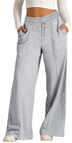 Jogginghose Mädchen Einfarbig Sporthose Lässiger Outdoorhose Kinder Hosen Leichte Baggy Weite Beine Hose Trainingshose Loose Sweatpants mit Taschen Kuschelhose Elastischer Bund Freizeithose