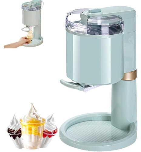 Helado Casero Máquina para Hacer Helados Suaves De 1 L para El Hogar, Bar y Cafetería - Mini Máquina para Hacer Helados Suaves De Frutas,A
