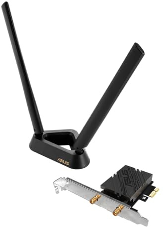 ASUS BE6500 (PCE-BE90BT) Tri Band PCI-E WiFi 7 (802.11be), Bluetooth 5.4, WPA3 Network Security, OFDMA and MU-MIMO, Multi-Link Operation, TAA Compliant