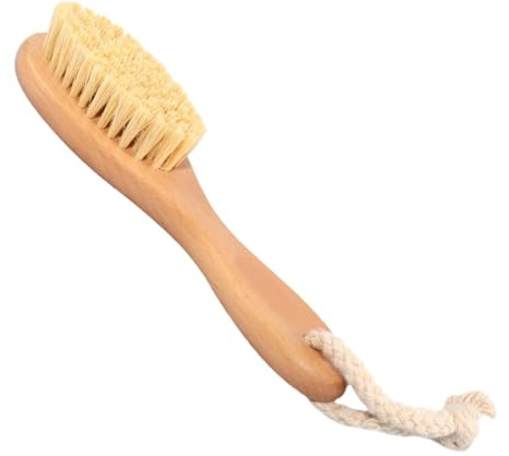 PACKOVE Cepillo de Ducha Haya y Sisal Exfoliante Corporal Natural para Baño Masaje y Limpieza Profunda Cepillo Seco para Cuidado Corporal