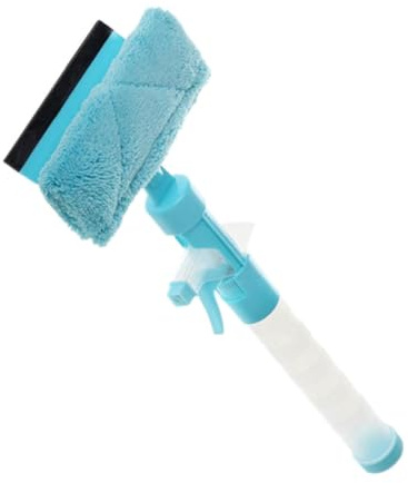 CIMAXIC Multi-Function Window Wiper Spray Cleaner Plastic Glass Cleaning Squeegee for Home and Car Windows