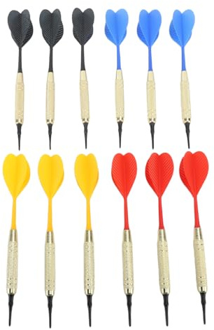 RASTKY Set di Freccette con Punta in Plastica Scanalature Intricate Fessure di Taglio di Precisione Freccette con Punta Morbida Sportive Perfetto per Tutti i Livelli di Abilità Punte Extra per