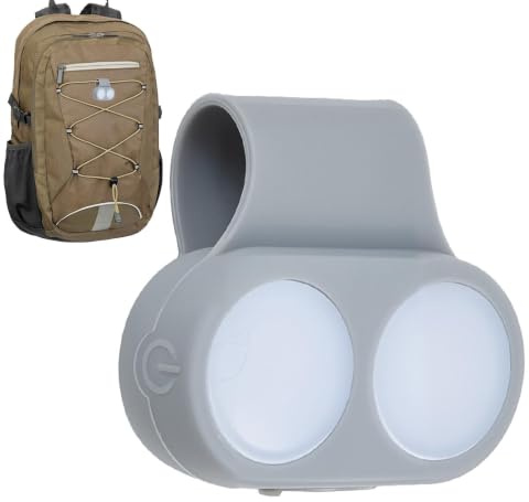 Lámpara de carrera genérica – Lámpara de seguridad antideslizamiento, 4 modos regulables de silicona LED Lámparas de pecho, iluminación portátil de mano libre | Seguridad para correr a pie de camping