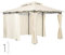 tectake® Gazebo da Giardino Deluxe, Gazebo Esterno Resistente con 6 Teli Laterali, Gazebo da Esterno Regolabile, Gazebo Impermeabile, Resistente ai Raggi UV, 400x300x265 cm - Crema