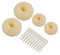 Hair Donut Set | 4Pcs Donut Bun Makers | Blonde Doughnut Bun Hair Accessories for Girls & Kids
