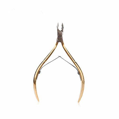 YiJian D-501 Pince à cuticules – Accessoire professionnel pour technicien des ongles – Doré