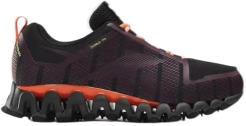 Reebok Men's ZigWild TR 6 Trail Runners, Black/Midnight Plum/Digital Coral, 10.5