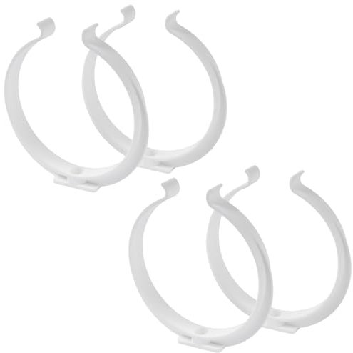 Abrazaderas de tubo de 125 mm, 4 unidades, para tubo de ventilación redondo, soportes de pared de plástico, montaje en pared o techo, para sistemas de ventilación de aire o de salida de aire