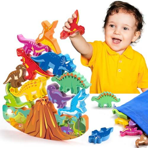 DejaNard Juguetes para niños de 1, 2, 3, 4, 5 años, juguetes de dinosaurio para niños de 3 a 6 años, juguetes Montessori para niños de 1 a 5 años, juguetes sensoriales para niños de 1 año, juguetes de