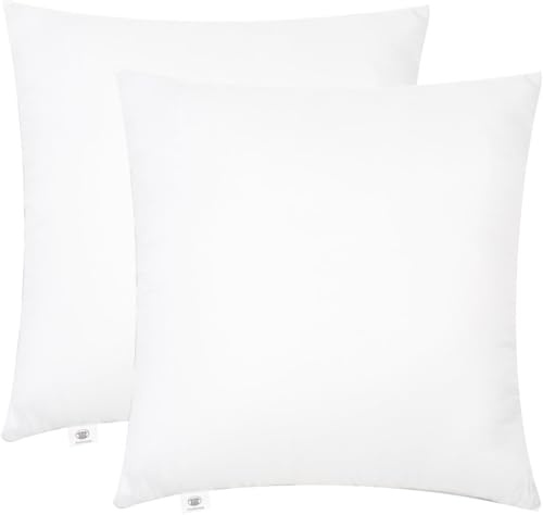 Makimoo Kuddar set om 2 50 x 50 cm, kuddar för säng och dekorativa kuddar, polyester innerkuddar fyllningskuddar för soffkuddar dekorativa kuddar