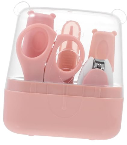FRCOLOR Nagelknipser Babypinzette und Babynagelfeile Ergonomische Griffe für Sicheren Halt Praktische Aufbewahrungstasche für Neugeborene
