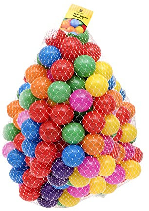 Straame Playballs, Soft Pit Balls for Kids, Small Colourful Plastic Balls, Crush Proof, No Sharp Edges, Toxic Free, Baby Approved Playball Set (Multicolour, 100 Balls)