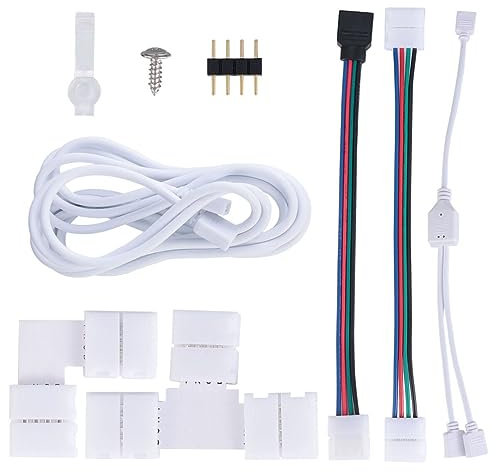 DOITOOL Flexible -streifenlichtanschlüsse -streifenlichtadapter für 4- Rgb- -streifen