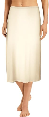 BestSale247 Damunderkjol ca 70 cm – underkjolar elegant osynlig underkjol av mjuk bambuviskos