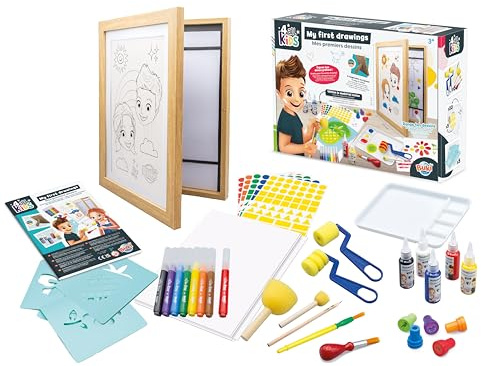 Mes premiers dessins - Kit de dessin avec cadre pour dessin d'enfant