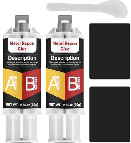 INNOVAYOU 160g Metallkleber, Extra Stark Reparieren von Rissen, Spaltschweißen, Metall Kleber für Metall, Kunststoff, Edelstahl, Aluminiumlegierung