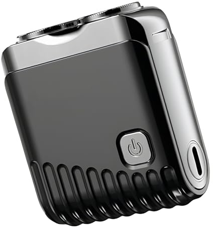 Nexusectar Rasoirs Électriques Pour Hommes - Tondeuse Rotative Compacte | Rasoir USB Rechargeable Pour Hommes - Pour Salle De Bain Extérieur Voyage Voyage D'Affaires Père Petit Ami Grand-Père Mari