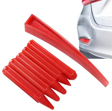 Strumento di riparazione ammaccature per auto, strumento per rimuovere ammaccature per veicoli con cuneo, strumento a cuneo curvo per finestre, per berlina, SUV, camper, camion, ricambi auto per