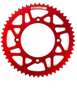 Corona 53 denti 420 stage6 alluminio CNC, rossa per Beta RR