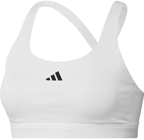 adidas Damen TLRDREACT Training High-Support Bra Sport-BH, White, S A-B