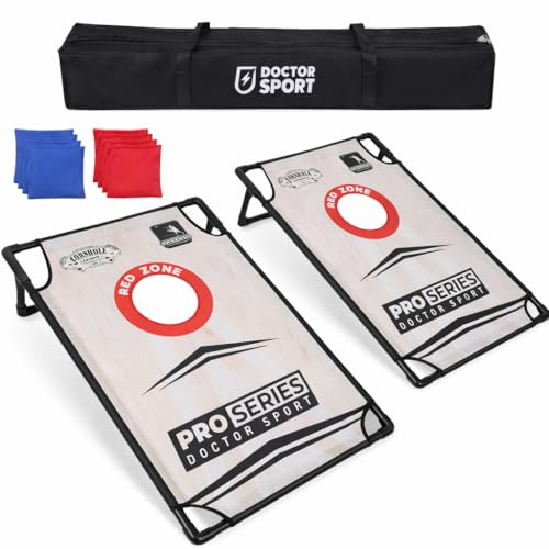 Cornhole originale ufficiale, 90 x 60 cm, Cornhole americano, borsa di lusso, dimensioni ufficiali, qualità premium, per esterni e interni (Cornhole PRO)