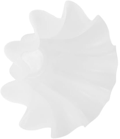 Blumen Lampenschirm Acryl E27 Weiß, Klassisch Schlicht für Deckenlampen