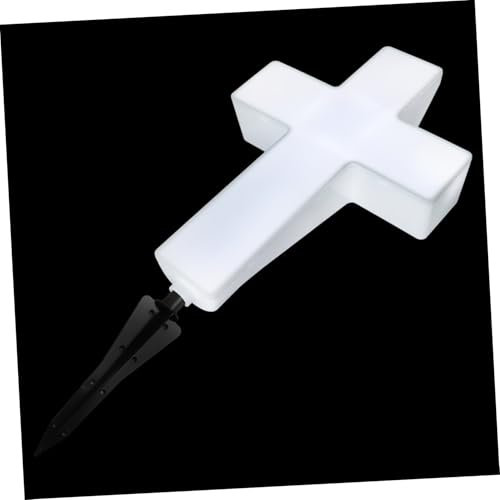 Toyvian Per Cimitero Led in Plastica Resistente Intemperie Installazione Facile Decorazione Tomba Solare Illuminazione Notturna
