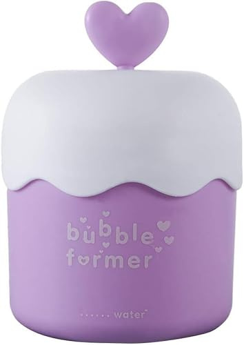 Purple Portable Face Cleanser Foamer Cup,Cute Face Cleanser Bubbler Travel Skin Care Foam Maker Facial Cleanser Bubble Maker Foam for Girls Wash Shower Tools
