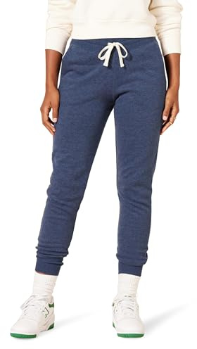 Amazon Essentials Jogger Sweatpant, Pantaloni Donna, Blu (navy heather), XX-Large