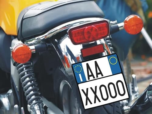 (Publi 2000) TARGA REPLICA SOSTITUTIVA IN ALLUMINIO PERSONALIZZABILE Codice della strada Art.102 D.LGS. 285/92 - COMUNICARE IL NUMERO DI TARGA A: email: publi2000@libero.it - Tel. 3282918072