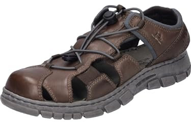 Josef Seibel Herren geschlossene Sandalen Brendan 05,Weite G (Normal),Freizeitschuhe,offene Schuhe,Strandschuhe,braun-Kombi,45 EU