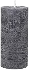 Chic Antique Macon rustikale Stumpenkerze versch.Farben und Größen Kerze Antik NEU Altarkerze Stumpenkerze 100 % Paraffin lange Brenndauer (Kohle, 15x7cm)