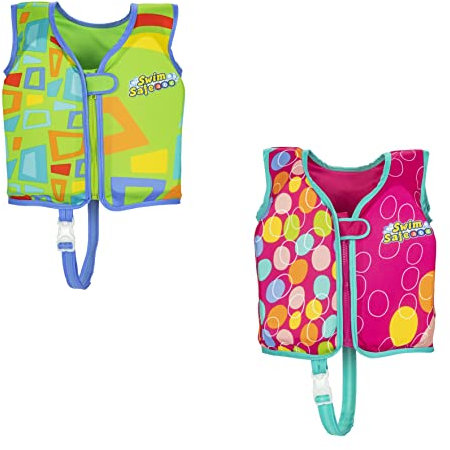 Bestway Swim Safe ABC Schwimmweste mit Textilbezug Stufe B Aqua Star 3-6 Jahre, sortiert