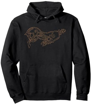 Lord of The Rings Rohan Horse Icon Pullover Hoodie, Unisex für Erwachsene, Schwarz, L