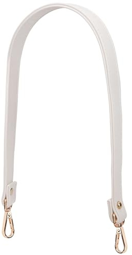 Jeesblsy Correa Cuero Bolso, Hombro Reemplazo Universal Asas Repuesto 60 cm, para Bolsos Mano Mujer, Mensajero Monedero Cartera Bandolera Maletín (Blanco)