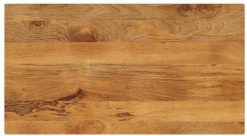 vidaXL Tischplatte, Holztischplatte Rechteckig Rustikal, Ersatztischplatte für Couchtisch Beistelltisch Esstisch, Holzplatte, Massivholz Mango