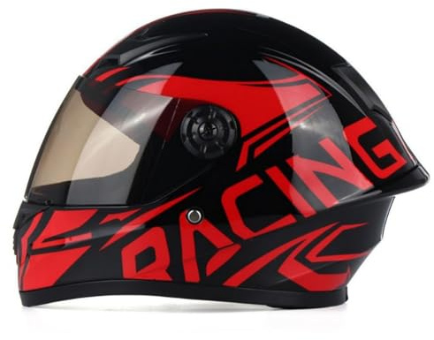 Casco Infantil De Moto | con Visera Solar | Homologación ECE 22.06 | Casco De Motocross | para Niños Y Niñas De 3 A 10 Años | Casco Integral Infantil De Moto B,XL/(53~54cm)