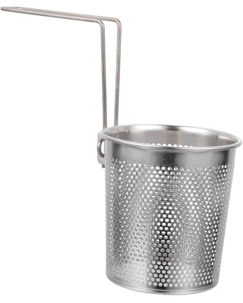 Stainless Steel Noodle Strainer Basket Water Draining with Handle