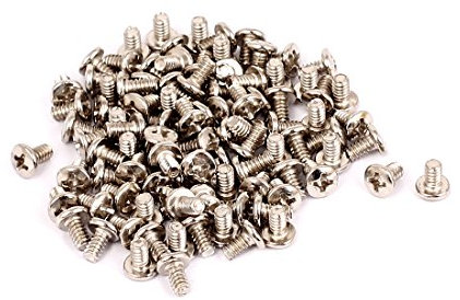 Aexit 100 st 7mm långa 5mmx3mmx0.8mm Phillips korsskruvar för hårddisk(100 pcs 7mm 5mmx3mmx0.8mm vis cruciformes Phillips pour disque dur ordinateur