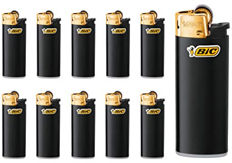 BIC Briquet Mini J25 Noir/Or (BIC Mini 25 pièces)