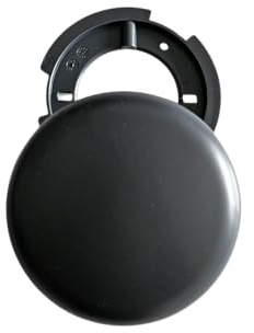 Scatola di derivazione antracite Ø 10 cm x 1,5 cm – scatola di distribuzione piatta a parete & scatola da soffitto – scatola per cavi, scatola cieca, rosetta da soffitto e baldacchino per