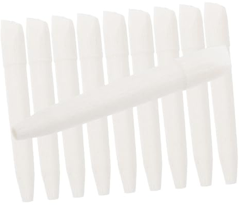 Generic 20pcs Replaceable Pen Tip Marking Pen Pens Fine Point Highlighters Replacement Nibs Tip Markers Erasable Fabric Pens for Sewing Felt Tip Pens Marker Pens Redacting Pens Fiber White