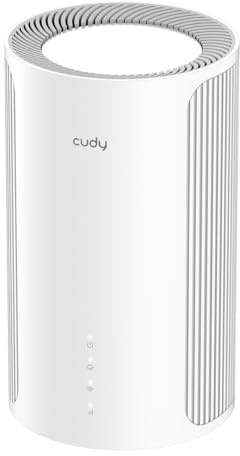 Cudy Système maillé Wi-Fi 7 BE11000 Tri-Band 6 flux 10 Gbit/s 4 ports 2,5 G MU-MIMO Multi-VPN Cudy App antennes int. intelligentes