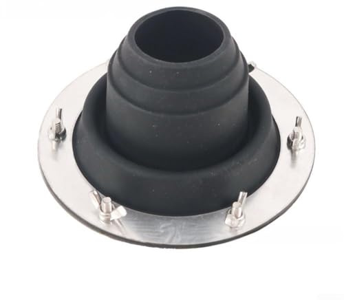 Trayneel Cubierta de aislamiento de chimenea Tienda de campaña Kit intermitente de chimenea Cubierta de aislamiento de silicona Tubo de estufa de camping al aire libre Manga resistente al calor para