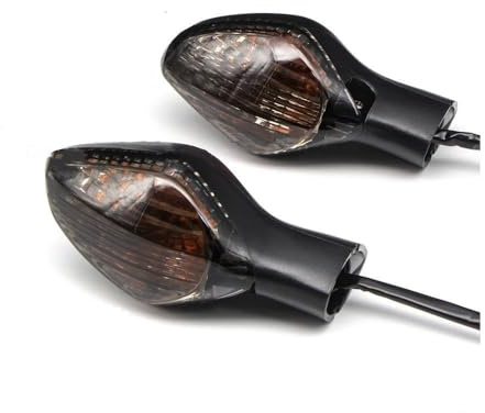 Indikatorer för motorcykelblinkers Kompatibel Med Honda NC700 S X 2012 2013 CTX700 2014 2015 2 Trådar 450 Mm Blinkerslampa Fram(Svart)