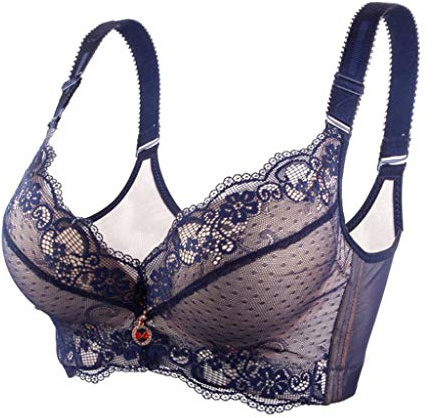 Halter Halskrage Bh Dam Halter Bh Halskrage Knytning Utan Axalband Sommar Topp Ung Kvinna Lyftande Bekväm Andas Mjuk Blue 44B