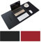 Schreibtischunterlage Multifunktionale Mauspad, 35,4x15,75 Zoll Rutschfeste Pu-leder Schreibtisch-maus-matte Wasserdichte Schreibtisch Pad Office/Home (Schwarz + Rot)