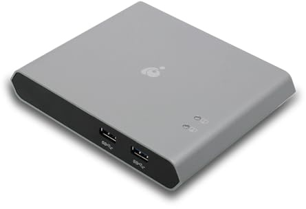 KVM 2-Port USB-C - IOGEAR 2 USB-C/Thunderbolt 3 Devices - 2 USB 3.1, Up To 5Gbps - 4k 30Hz - Power Delivery 75W - Plug n Play - TAA - Mac/Win - GUD3C04